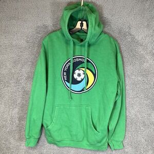 New York‎ Cosmos Men's Size S Green Hoodie Pullover Soccer Futbol Signed No COA